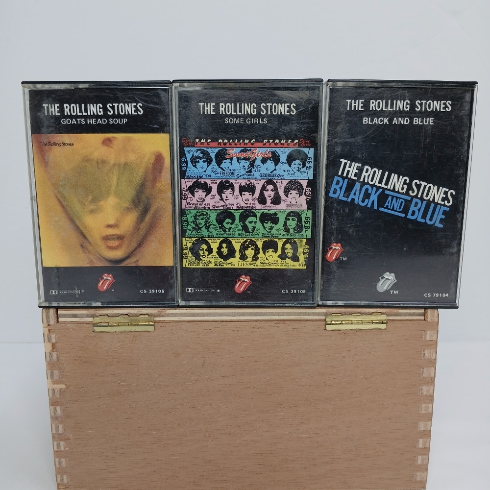 The Rolling Stones Cassette Lot Some Girls Goats Head Soup Black & Blue TESTED